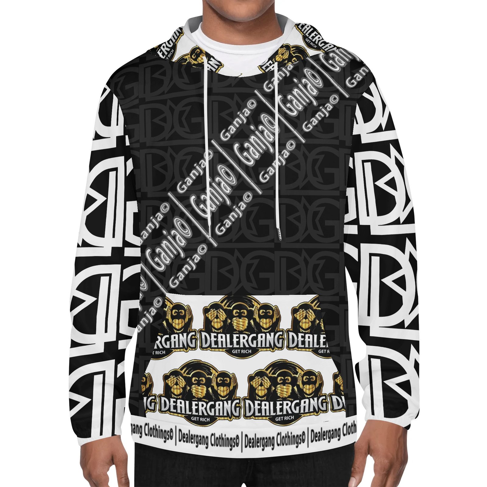 Ganja© Dealergang Black Hoodie