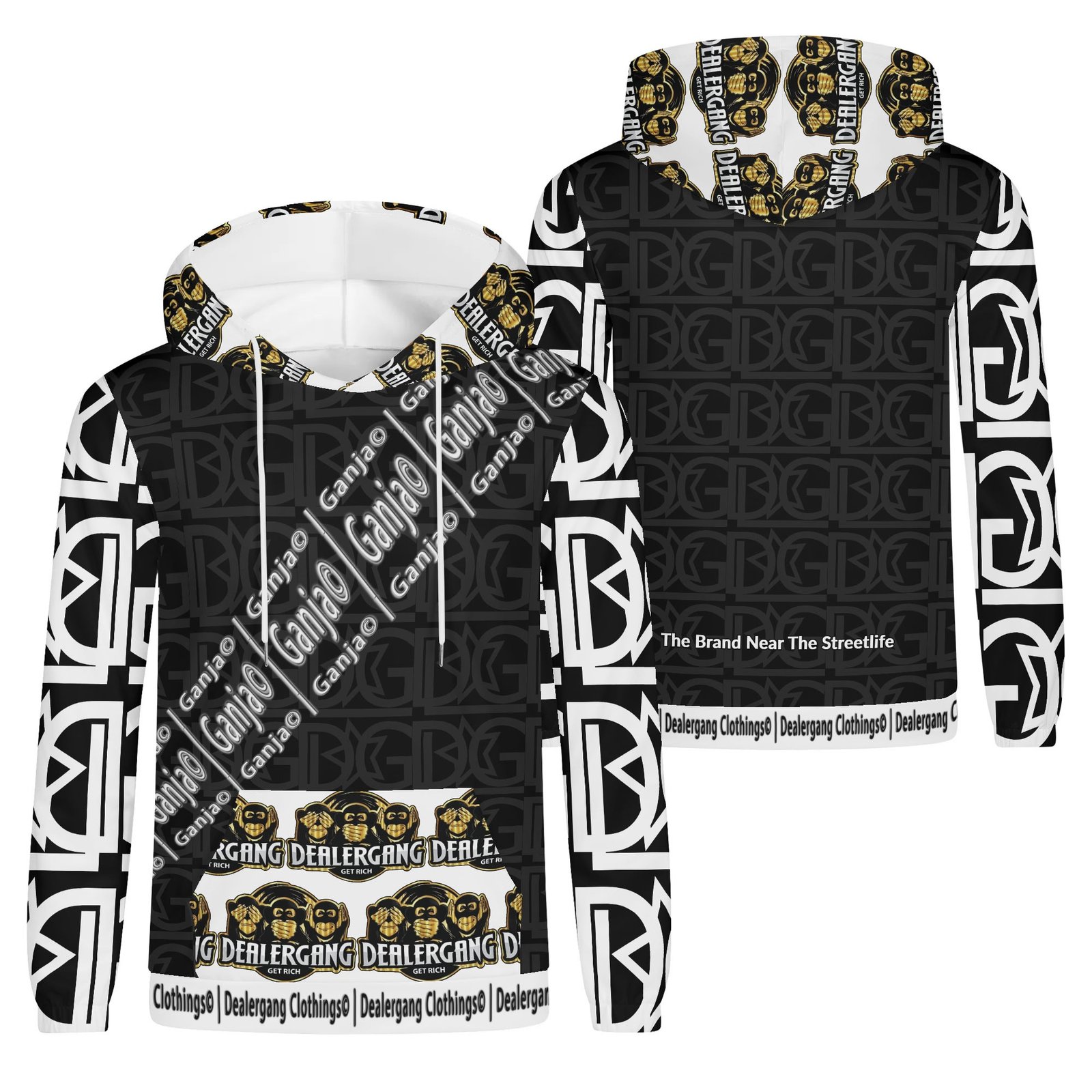 Ganja© Dealergang Black Hoodie - Image 7