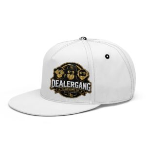 White Dealergang Snapbacks