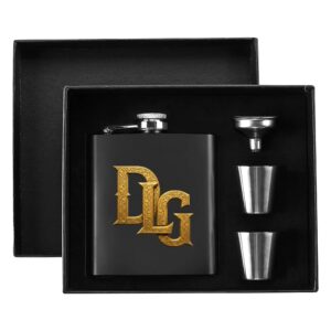 Dealergang Flask Set 7oz Stainless with A Gift Box