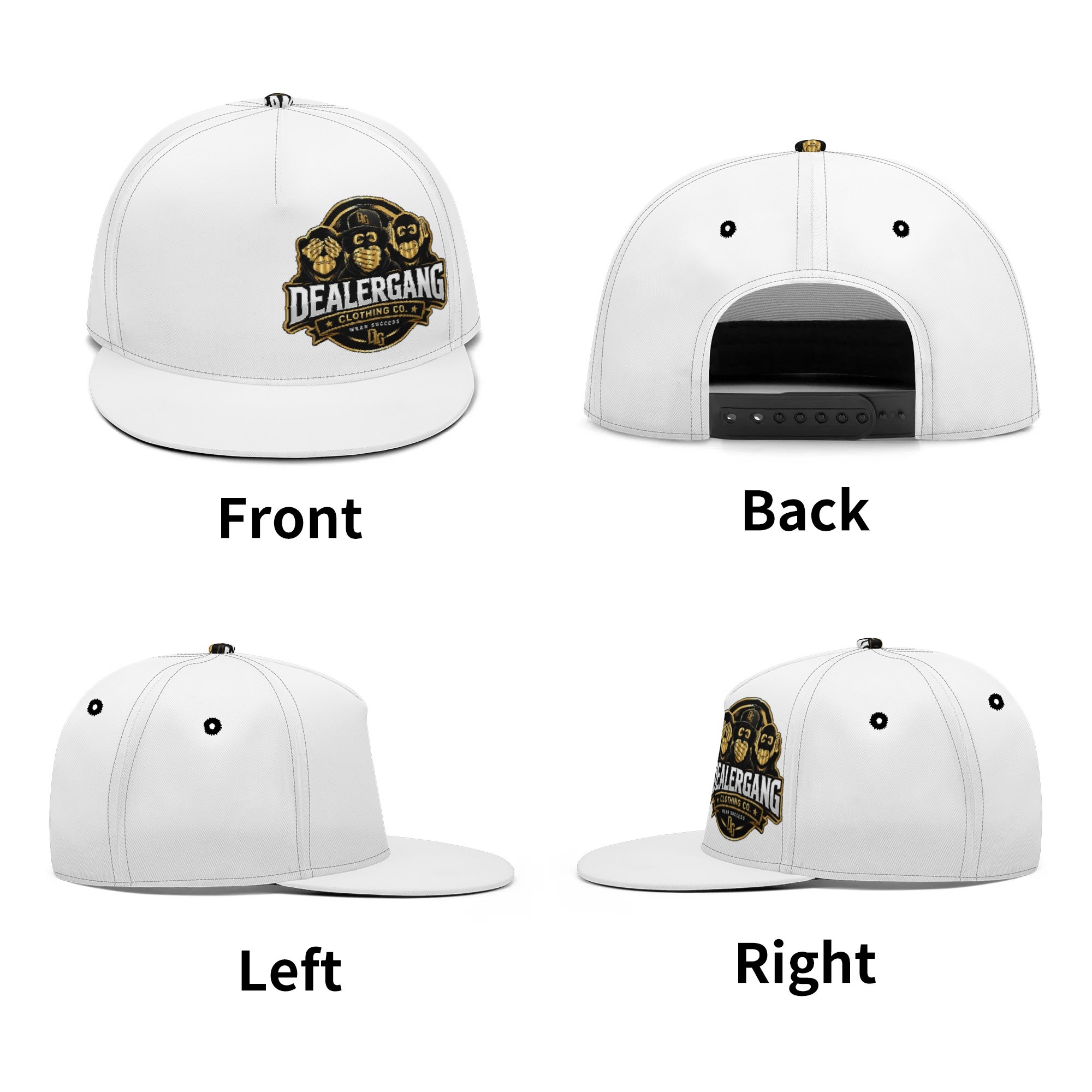 White Dealergang Snapbacks - Image 10