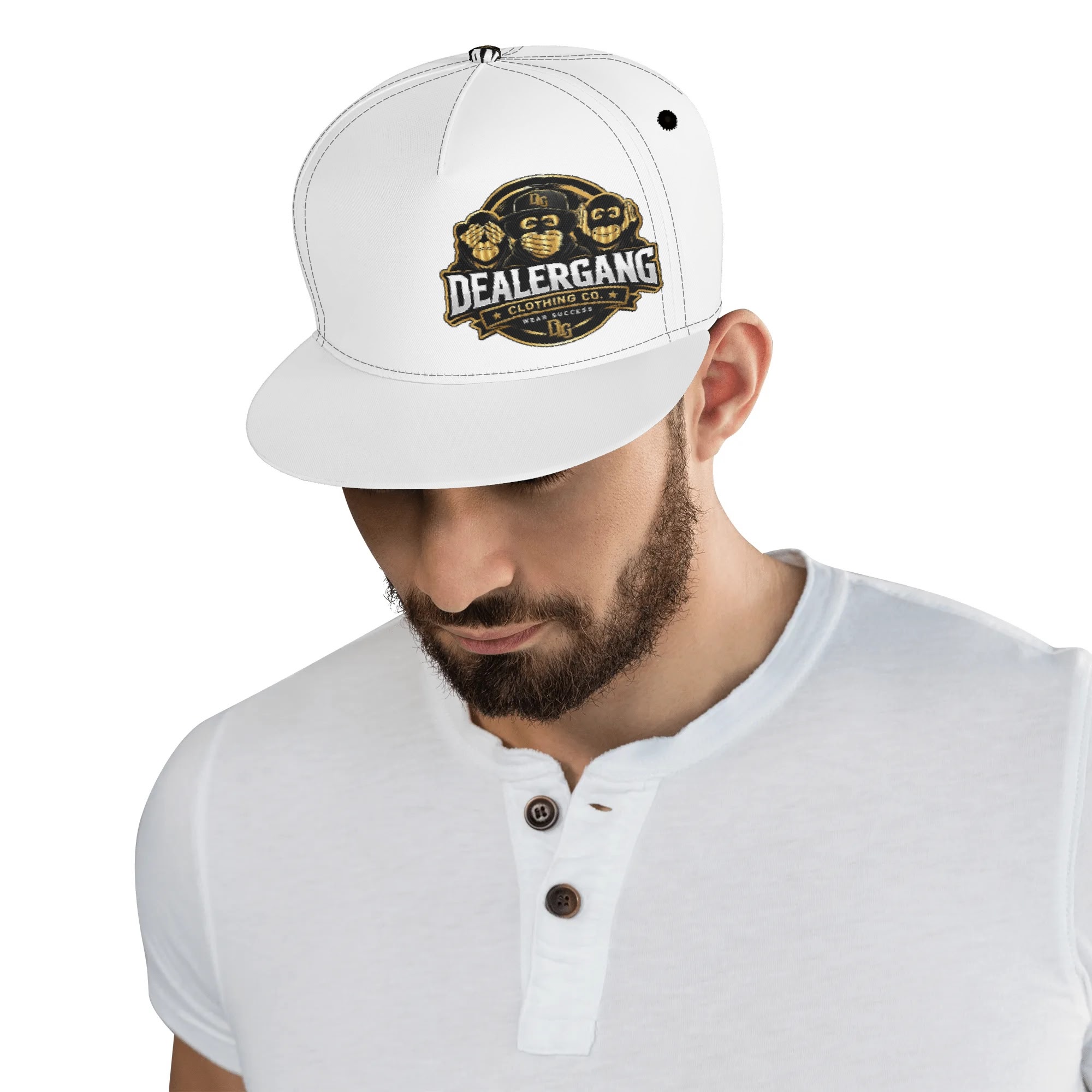 White Dealergang Snapbacks - Image 7